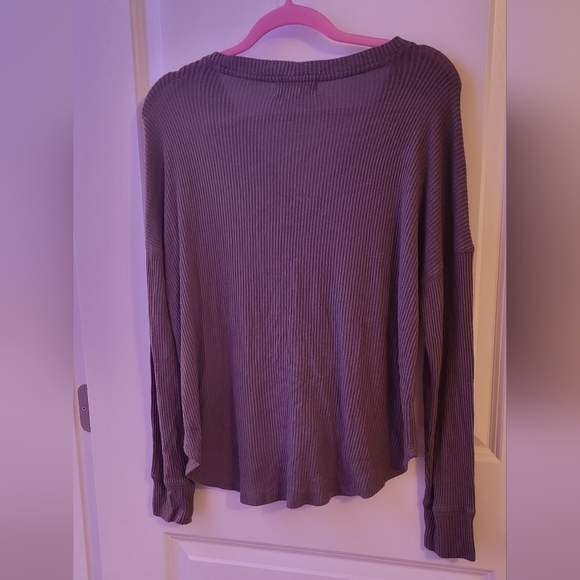 3 Pink Rose Women's Ribbed Button-Up Tops With Tie Front Detail Size L - Picture 9 of 10